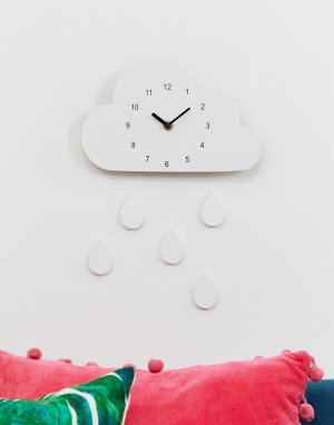 Часы в виде облака SVNX-Белый 7X
