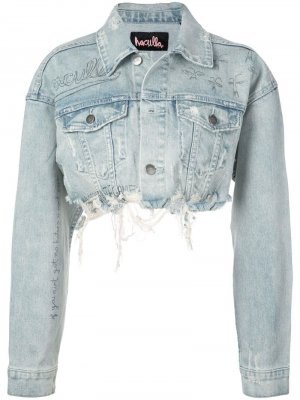 Укороченная джинсовая куртка Haculla. Цвет: синий