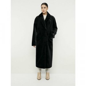 Пальто , размер 50, черный ALEF. Цвет: черный