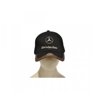 Бейсболка Mercedes Benz, размер 55/60, черный Mercedes-Benz. Цвет: черный-коричневый/черный