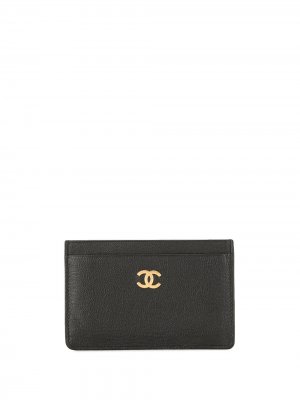 Картхолдер с логотипом CC Chanel Pre-Owned. Цвет: черный