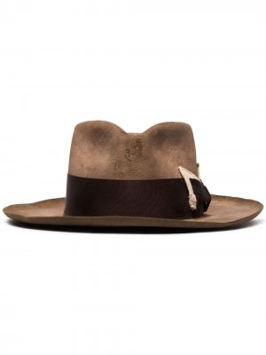 Шляпа-федора San Simeon Nick Fouquet. Цвет: коричневый