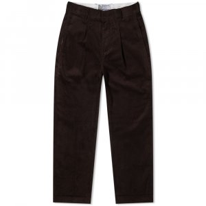 Вельветовые брюки со складками , коричневый Garbstore