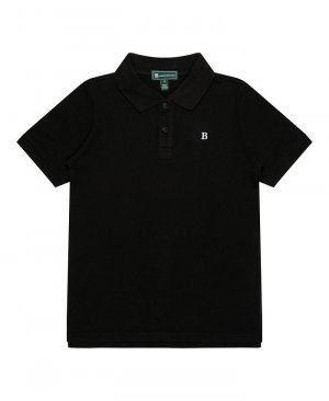 Рубашка-поло из пике с короткими рукавами для больших мальчиков , черный Brooks Brothers