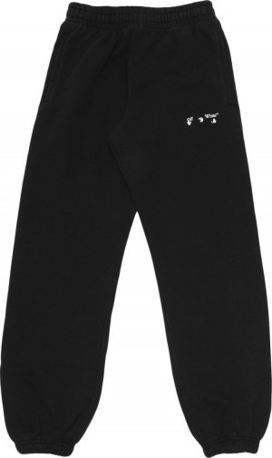 Спортивные брюки Diag Logo Shorten Sweatpants 'Black/White', черный Off-White