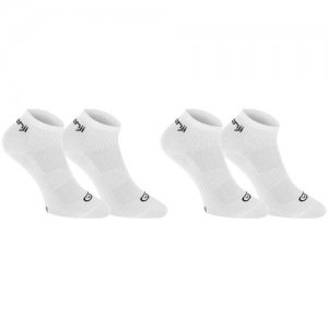 Детские носки для бега белые, 2 пары KALENJI Х Белоснежный EU31/34 Decathlon
