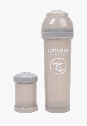 Бутылочка для кормления Twistshake 330 мл. Цвет: серый