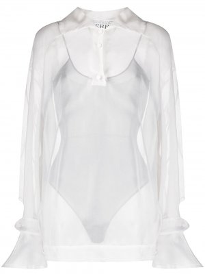 Полупрозрачная блузка Gianfranco Ferré Pre-Owned. Цвет: нейтральные цвета