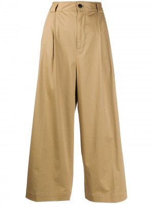 Укороченные брюки со складками Woolrich. Цвет: нейтральные цвета