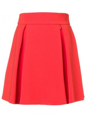 Расклешенная юбка мини Elisabetta Franchi. Цвет: оранжевый