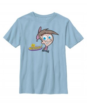 Детская футболка с классическим логотипом Fairly OddParents Timmy Turner для мальчиков Nickelodeon