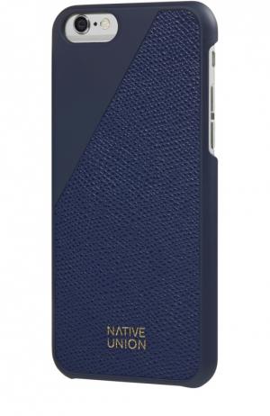 Чехол Clic Leather для iPhone 6/6s Native Union. Цвет: синий