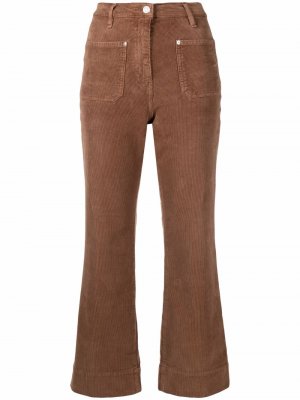 Укороченные брюки Haikure. Цвет: коричневый
