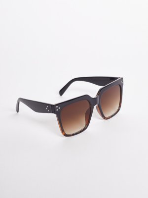 Солнцезащитные очки zolla. Цвет: коричневый