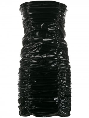 Коктейльное платье со сборками Philipp Plein. Цвет: черный