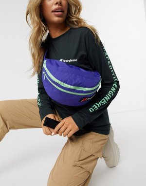 Двусторонняя сумка-кошелек на пояс зеленого и фиолетового цвета Blitz 85-Зеленый Berghaus