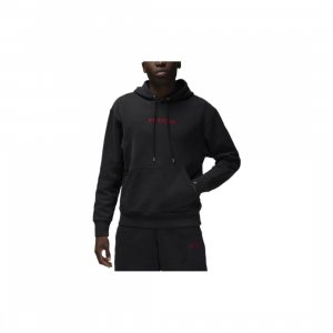Alphabet Logo Pattern Drawstring Hoodie Long Sleeve Sweatshirt Men Tops Black DV6464-010 Jordan