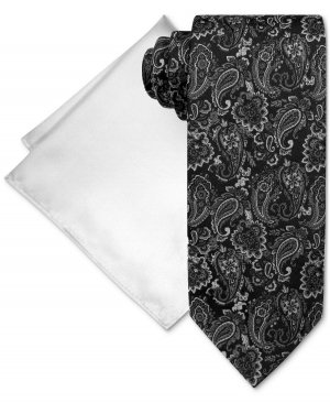 Мужской комплект с галстуком и нагрудным платком рисунком пейсли Steve Harvey