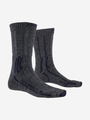 Носки Trek Merino Lt 4.0, 1 пара, Серый X-Socks. Цвет: серый