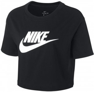 Футболка женская Sportswear Essential, Черный Nike. Цвет: черный