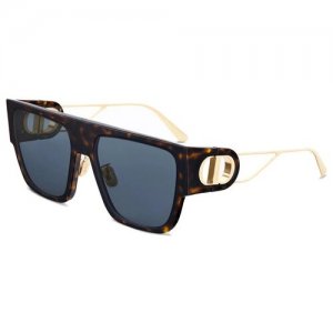 CD 30MONTAIGNE S3U 22B0 58 черепаховый, золотой ацетат, металл Dior. Цвет: коричневый