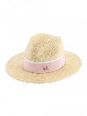 Натуральная соломенная шляпа Генриетты , розовый Maison Michel
