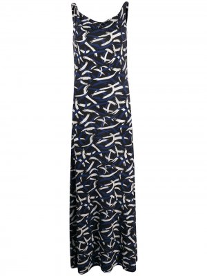 Платье из джерси с абстрактным принтом M Missoni. Цвет: черный