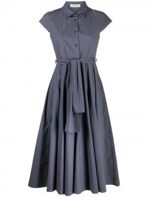 Платье-рубашка с короткими рукавами Gentry Portofino. Цвет: синий