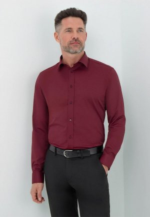 Рубашка Thomas Berger Slim Fit. Цвет: бордовый