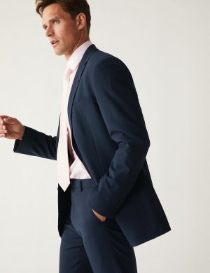 Идеальный костюмный пиджак идеального кроя , темно-синий Marks & Spencer