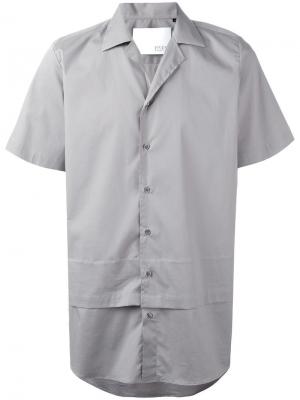 Двухслойная рубашка с короткими рукавами Matthew Miller. Цвет: серый