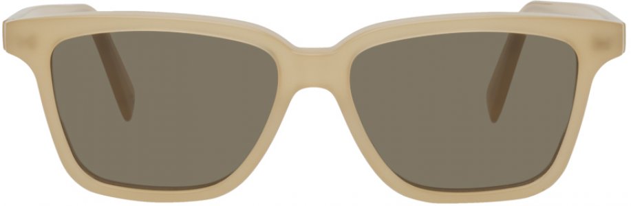 Бежевые солнцезащитные очки Squares Totême