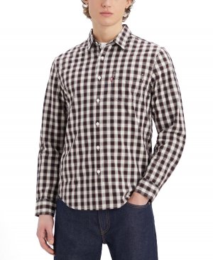 Мужская классическая рубашка обычного кроя с длинным рукавом 1 карманом Levi's Levi's