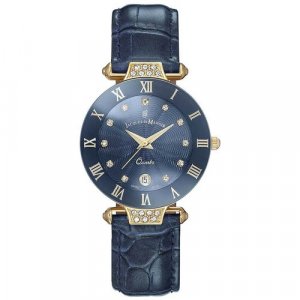 Наручные часы RCP.79, золотой, синий Jacques du Manoir. Цвет: синий