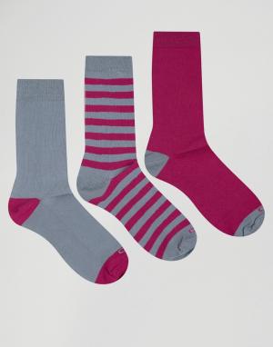3 пары хлопковых носков Italy Ciao. Цвет: серый