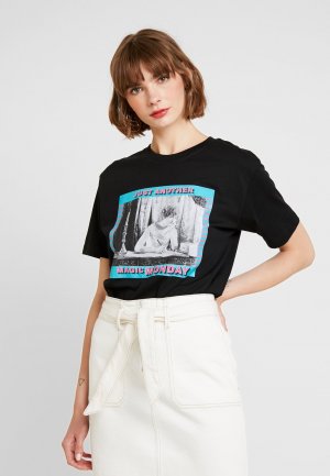 Футболка с принтом , черный Mister Tee