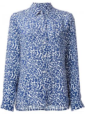 Рубашка с леопардовым принтом Spijkers En. Цвет: синий