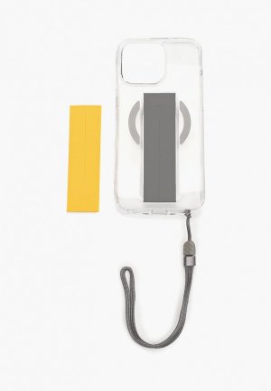 Чехол для iPhone Uniq 15 Pro Max, Heldro Mag с MagSafe, ремешком на руку. Цвет: прозрачный