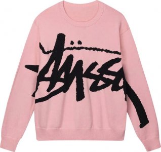 Свитер Stock Sweater 'Pink', розовый Stussy