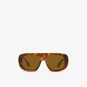 Солнцезащитные очки AR8183 в оправе-подушке из ацетата черепаховой расцветки , красный Giorgio Armani