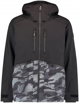 Куртка утепленная мужская ONeill Texture, Черный, размер 46-48 O'Neill. Цвет: черный