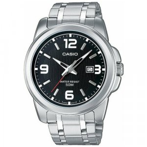 Наручные часы Standard MTP-1314PD-1A, черный, серебряный CASIO. Цвет: черный/серебристый/микс/серый