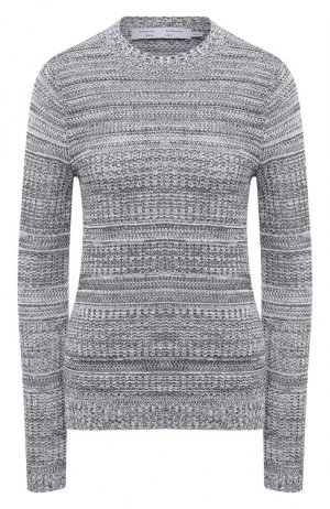 Пуловер из шелка и хлопка Proenza Schouler White Label. Цвет: серый