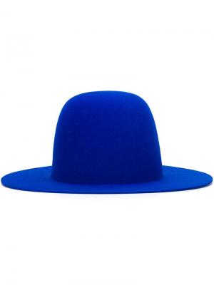 Фетровая шляпа с широкими полями Études Studio. Цвет: синий