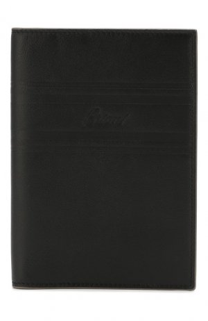 Кожаная обложка для паспорта Brioni. Цвет: чёрный