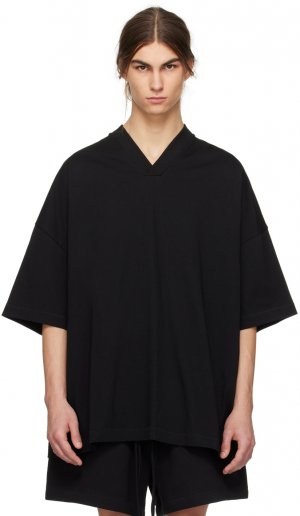 Черная футболка с v-образным вырезом , цвет Jet black Fear Of God Essentials