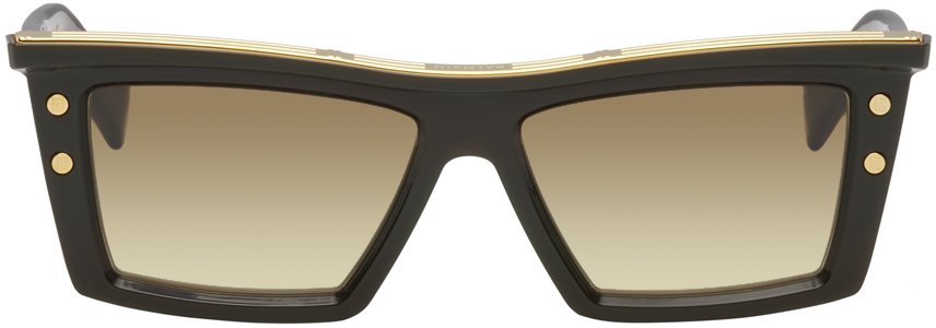 Коричневые солнцезащитные очки B-VII Balmain