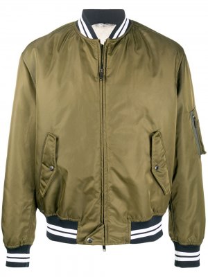 Куртка-бомбер Valentino. Цвет: зеленый