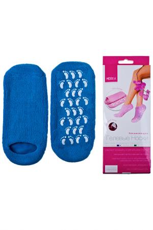 Увлажняющие гелевые носки Medolla. Цвет: синий