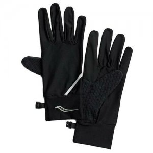 Перчатки Беговые 2020-21 Fortify Liner Gloves Black (Us:xl) Saucony. Цвет: черный